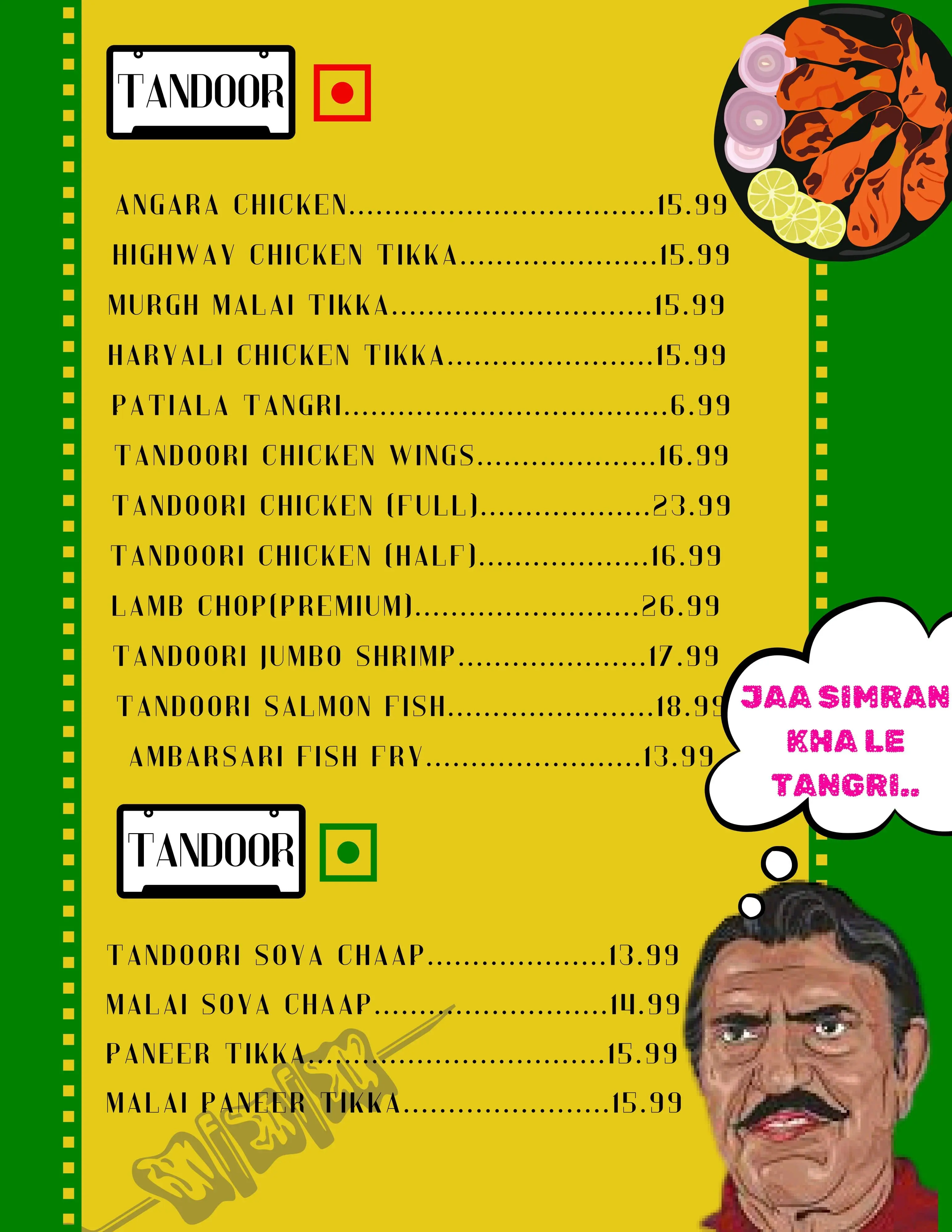  Desi Adda Bar And Grill Menu