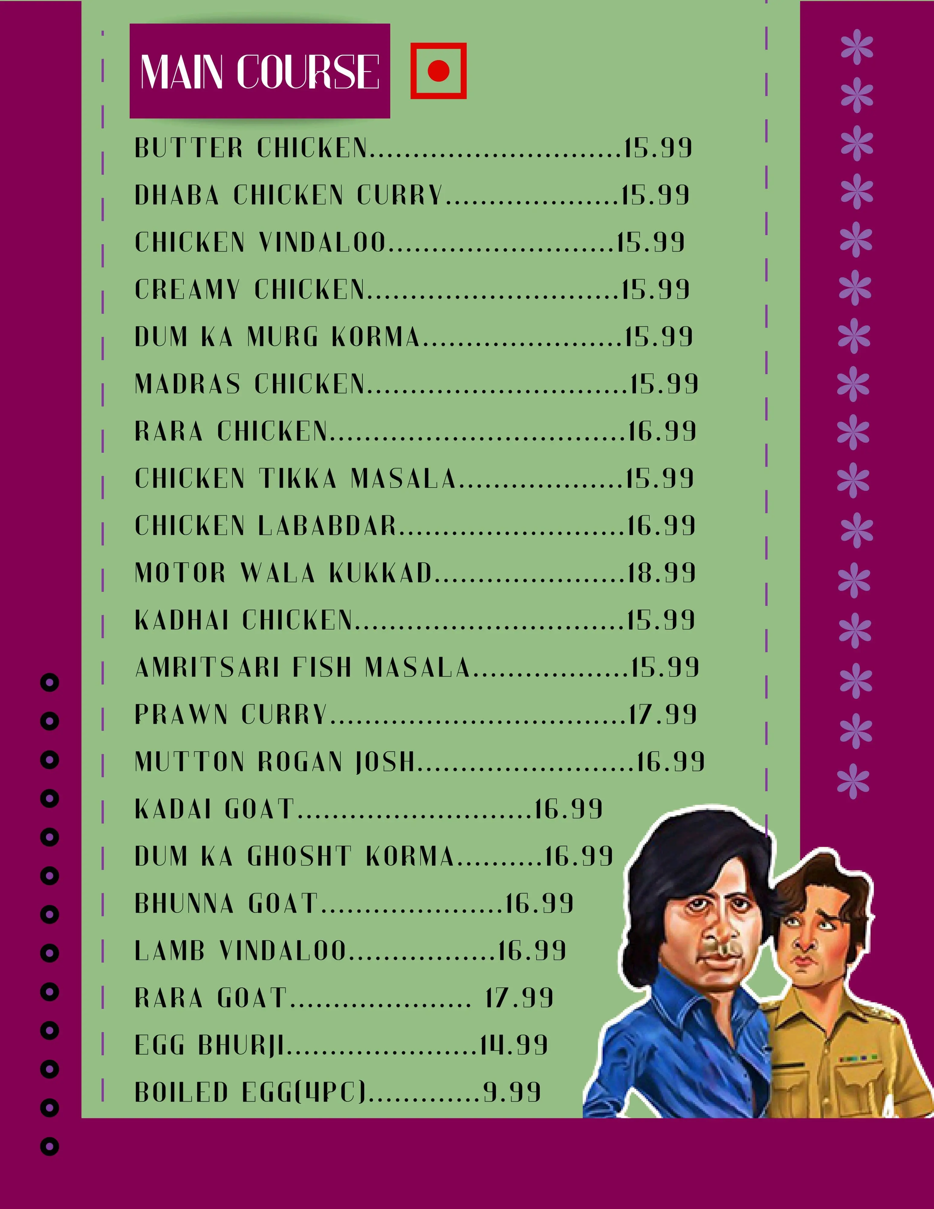  Desi Adda Bar And Grill Menu