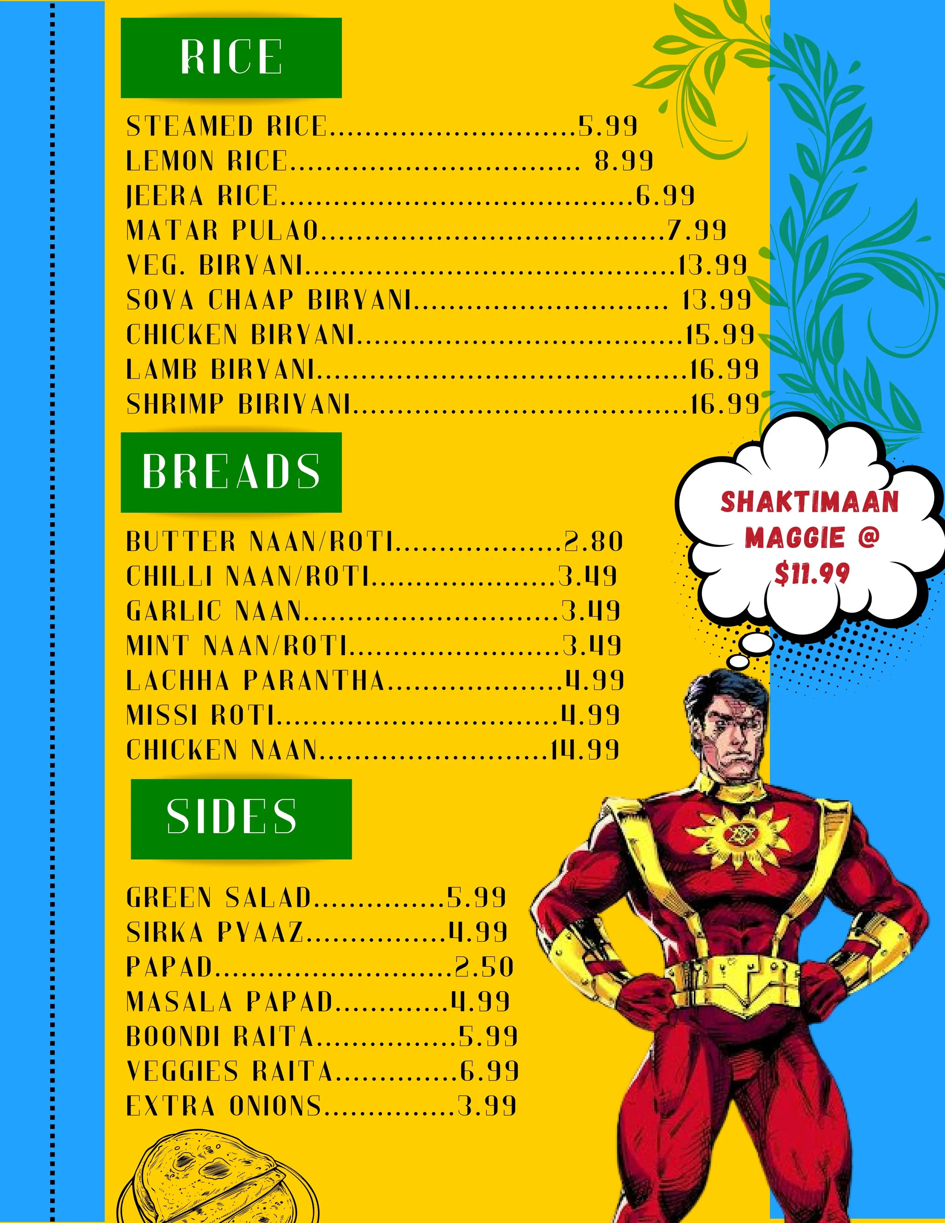  Desi Adda Bar And Grill Menu