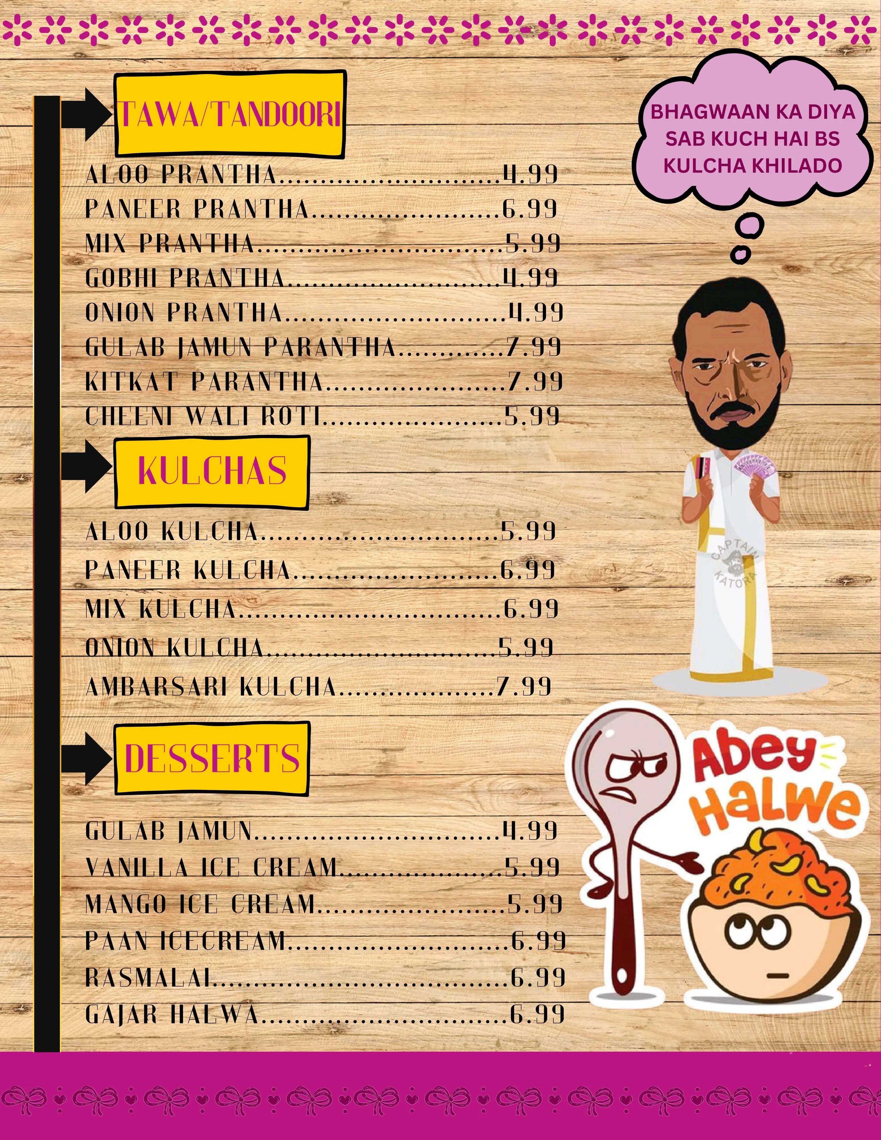  Desi Adda Bar And Grill Menu