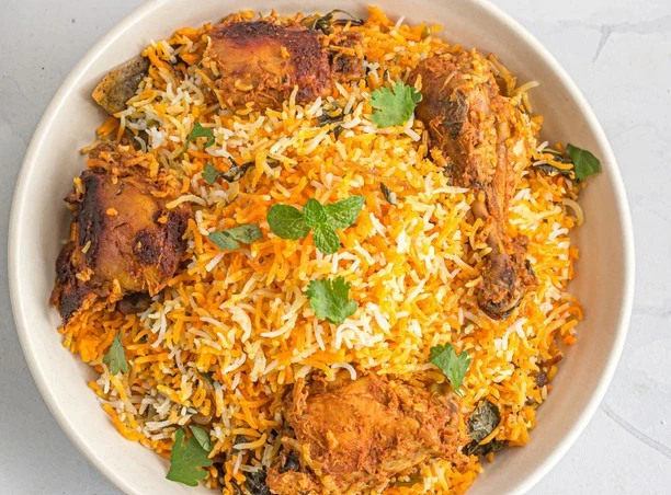 Delicious Chicken Biryani at Desi Adda Bar And Grill in Edmonton, AB